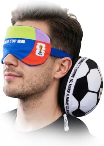 FIFA World Cup 2026 Travel Pillow with Eye Mask