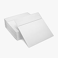 Vista 234 de LUXPaper Sobres de invitación cuadrados Despegar y prensar 8 x 8 pulgadas Natural Texto de 70 libras 50