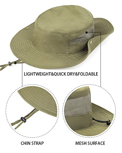 Image of Zylioo XXL Oversize UV Fishing Sun Hat for Big Heads,XL Quick Dry Boonie Hats,Large Cooling Safari Hats with Strap