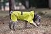 Dog Raincoat Hooded with Reflective Stripe Adjustable Pet Water Proof Clothes Lightweight Jacket Cloak Pet Apperal (X-Large,YellowGreen)