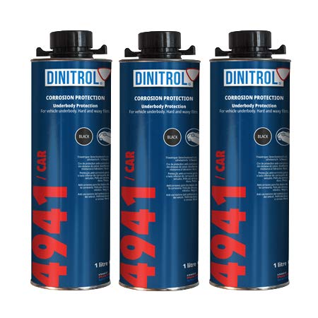 Dinitrol 4941 Cera per Sottoscocca Nera, 1L, 3 Bombolette
