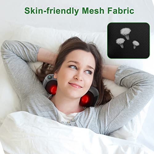 Terelax Back Massager, Neck Massager With Heat Function For Relieve Tension, Electric Shiatsu Massage Pillow Gifts For Men & Women, Deep Kneading Shoulder For Full Body Muscle Pain Relief #TOP3