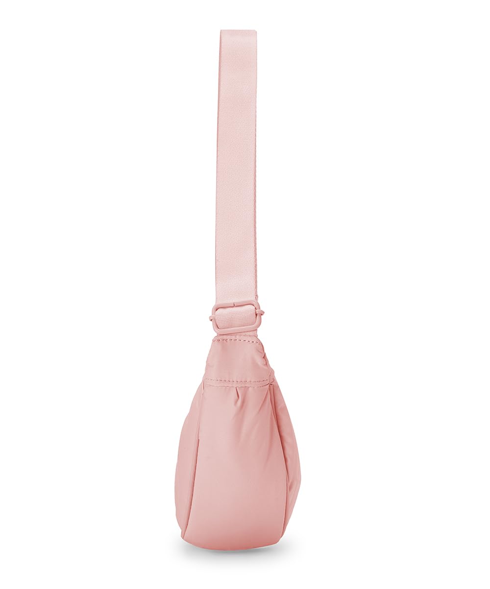 PUMA PLUSH Halfmoon Bag IND – Stylish Everyday Bag with 10L Capacity, Main Zip Compartment, Interior Organization, Adjustable Shoulder Strap, & Iconic Branding(Rose Dust) 3