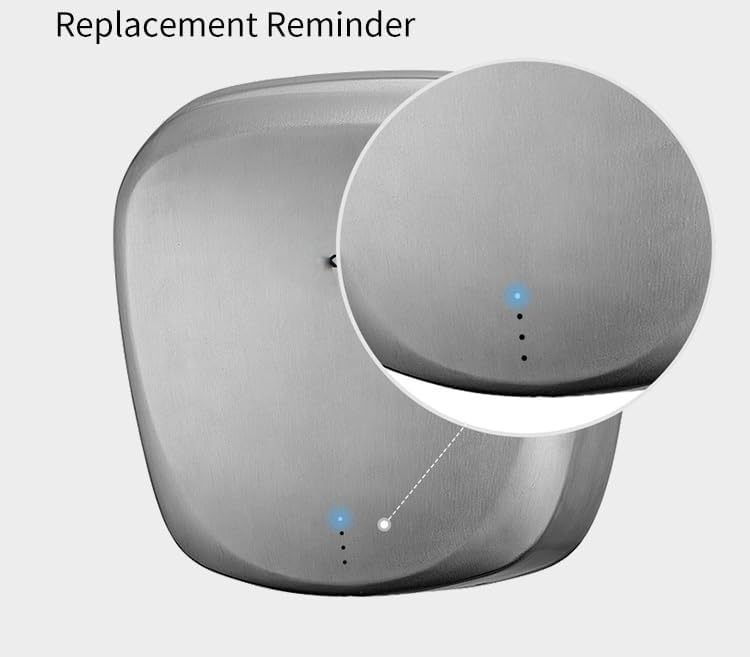 Air Tank Heavy Duty Hand Dryer 120V 1400W Brushed Stainless Steel Finish Model AK2903