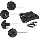 Lumbar Pillow for Chair and Car, Back Support for Office, Memory Foam Cushion with Mesh Cover - Black - Image 4