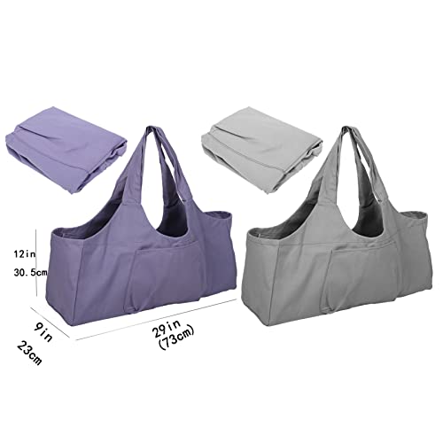 Donfafecuer Large Yoga Mat Carrier, Yoga Mat Bag Large Capacity, Yoga Bags And Carriers Fits All Your Stuff, Yoga Accessories For Women Light And Durable (Gray) #TOP4