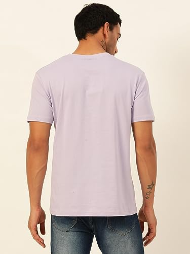 Image of Solid Soft Cloth Round Neck Cotton Relaxed Fit T Shirt