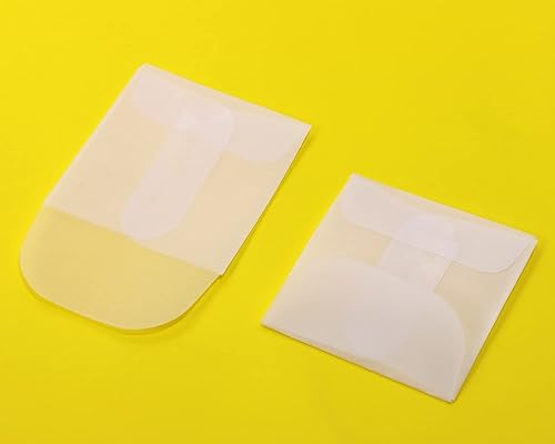 Miniatura 5 de ONLYKXY 60 bolsas de papel translúcido blanco para sobres, mini bolsas de papel de mantequilla, bolsa pequeña de regalo para joyería, anillo,