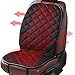 Produktbild SEAMETAL Sitzheizung Auto Heizkissen 12V Beheizte Sitzauflage Universal Regulierbare Vordersitz Heizauflage (Dark)