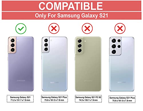 Image of Zapcase Back Case Cover for Samsung S21 | Compatible for Samsung S21 Back Case Cover | 360 Degree Back Cover Case | Clear Case with Camera Protection | (TPU + PC | Matte Black)