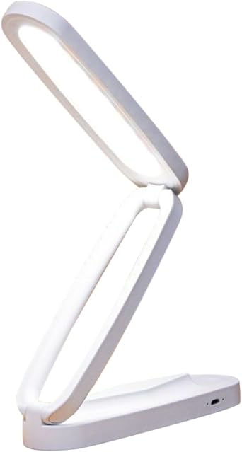 USB Rechargeable Small Folding LED Desk Lamp with Eye-Caring Light Gentle Even Illumination for Reading Study Bedside Nightlight Creative Portable Table Light for Bedroom and