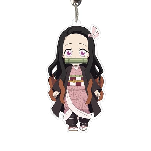 Porte-clés Demon Slayer Nezuko Kamado en acrylique pour sac et clés