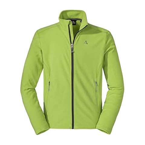 Schöffel Herren Fleece Jacket Cincinnati3, atmungsaktive, leichte Fleecejacke, schnell trocknende Outdoorjacke aus Tecnopile Material, green moss, 52 Cover