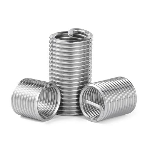 Insert de réparation de filetage M8 pas 1.0 en acier inoxydable pour pas de vis
