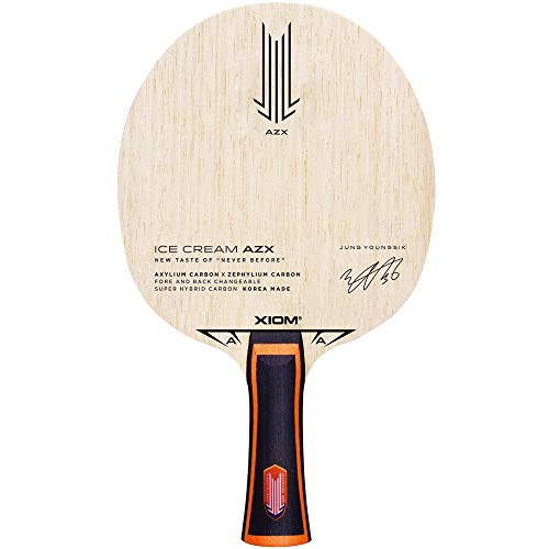 エクシオン 卓球 ラケット アイスクリーム AZX シェークハンド 攻撃用 特殊素材入り フレア 21001 ナチュラル