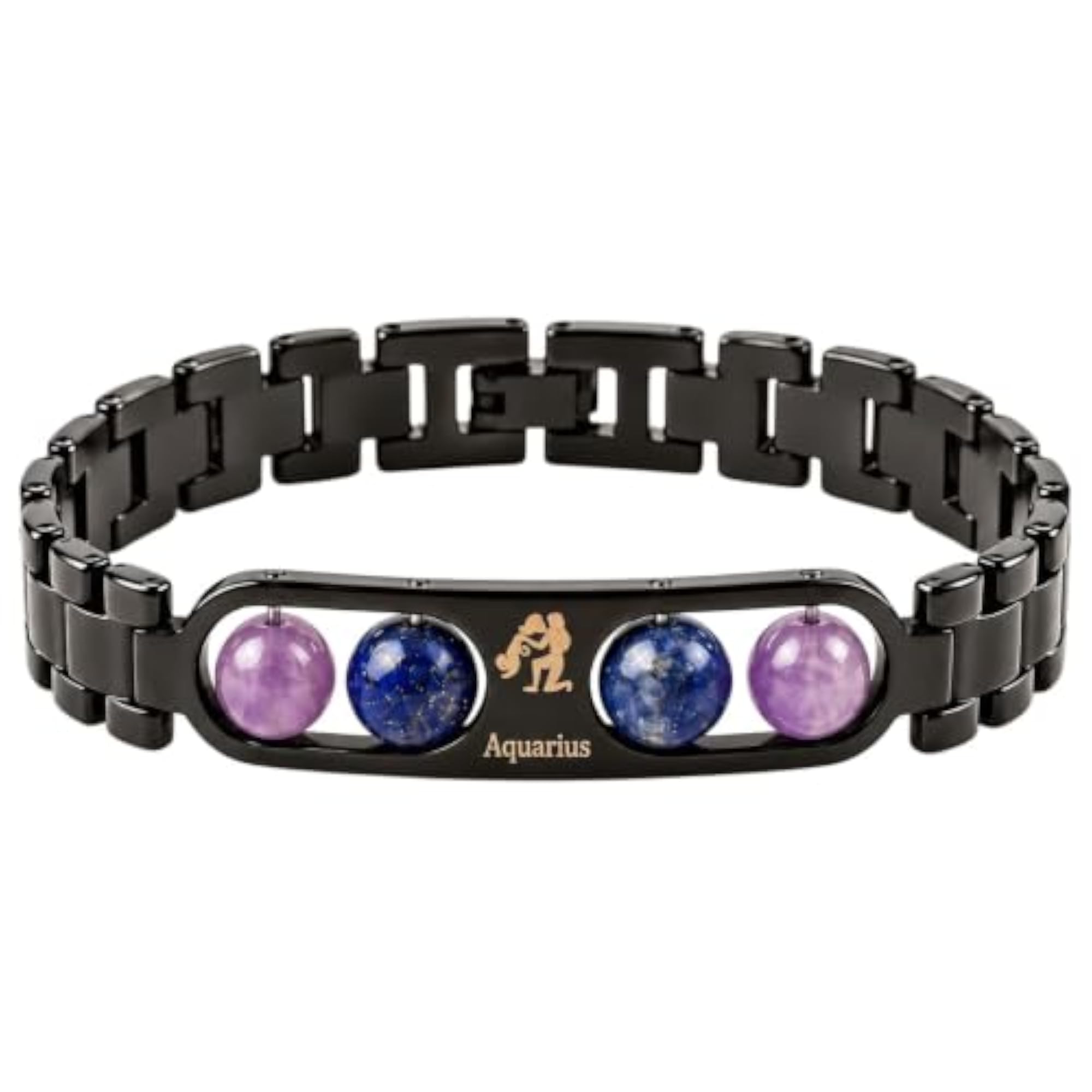 Aquarius Zodiac Bracelet for Men & Women, Adjustable Gift
