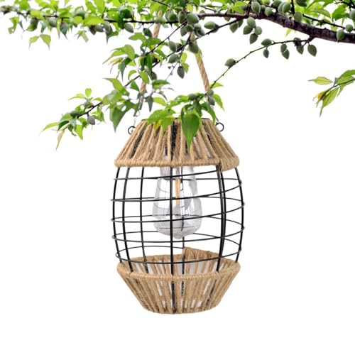 Lampe rétro étanche suspendre solaire pour éclairage jardin patio cour