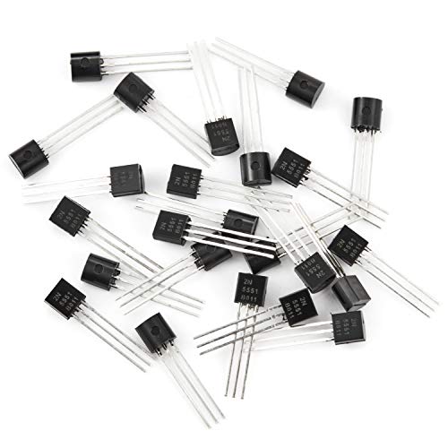 Chanzon 2N5551 TO-92 NPN Power BJT Bipolar Junction Transistor (Pack of 100pcs) - Thumbnail 3