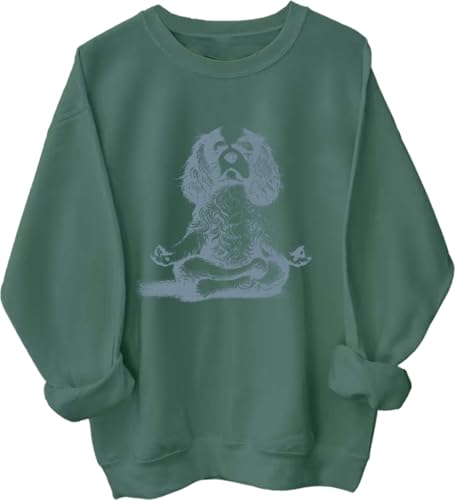 Cavalier King Charles Spaniel Hoodie Cavalier King Charles Spaniel Sweatshirt Casual Long Sleeve Pullover Hoodie