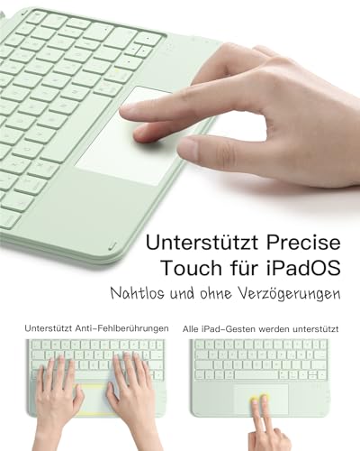 Inateck Hülle mit Tastatur für iPad 11(A16)/10. Gen, Ultraleicht 450g – Ansicht 4