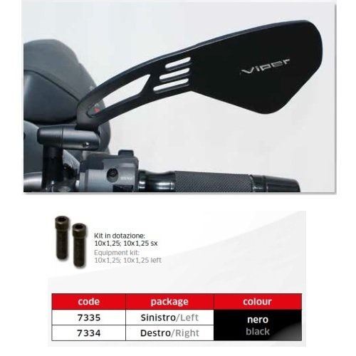 Yamaha YFM 700 Rückspiegel 2009-2022 - Klappbar & 360° Drehbar In Blackblue