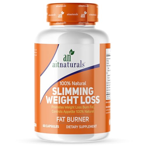 Aitnaturals Weight Loss Diet Capsules -60 Count Powerful Fat Burning and Appetite Suppression - Excellent for Keto Diet| Formulated with Garcinia cambogia Green tea Aloevera & Ginger Dry Extract