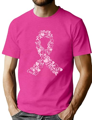 T-Shirt Cancer du Sein Octobre Rose Homme 2025 Mode Solidaire