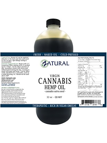 Hemp Oil- 100% Pure_No Fillers or Additives, Therapeutic Grade (NEW LOOK-SAME AMAZING PRODUCT) (32 Ounce) - Thumbnail 2