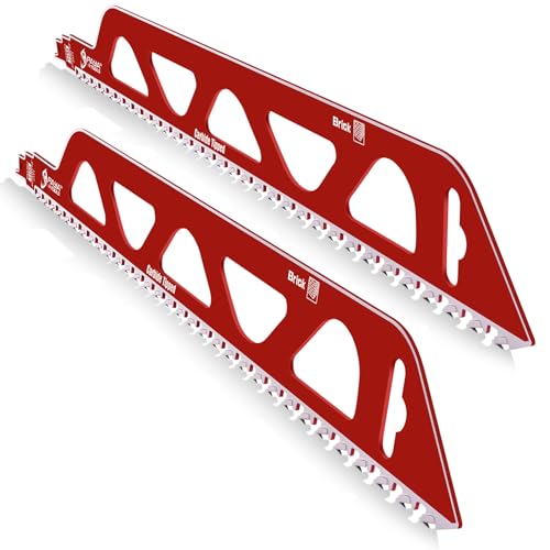PAYA Säbelsägeblätter 2x Abbruch Sägeblatt für Säbelsäge, 455mm - Hartmetall (Carbide) Spezialblatt für Porenbeton, Hohlblocksteine & Mauerwerk 2TPI - Ideal für Bauschutt & Demontagearbeiten PY1502