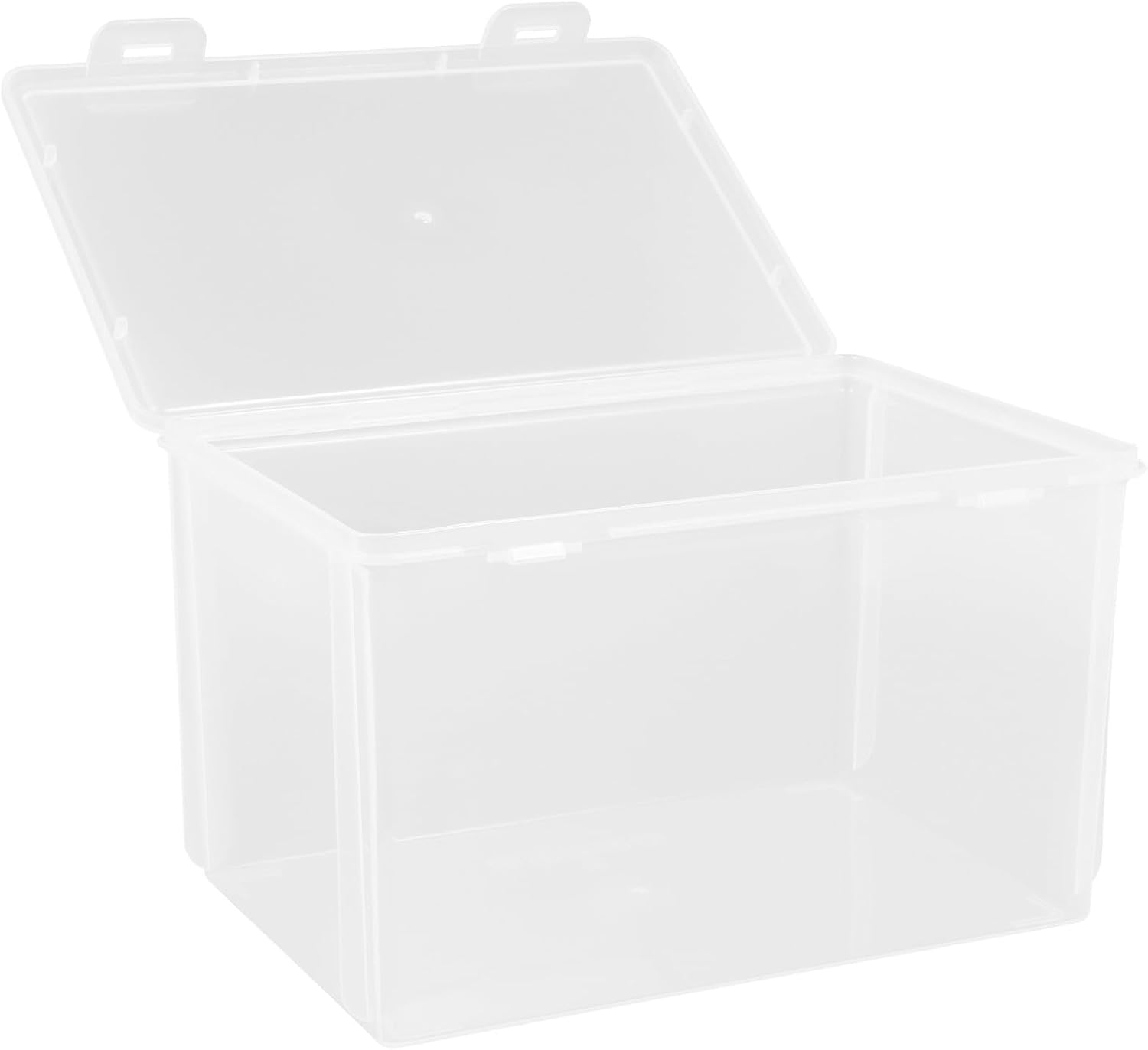 VALICLUD Bread Box Kitchen Storage Holder 20x13x12.7cm Square Food Storage Container with Lid Airtight Crisper for Fridge and Countertop Organization