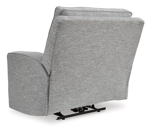 Signature Design by Ashley Biscoe Contemporary Power Recliner with Adjustable Headrest, USB Charging, Cleanable Performance Fabric, 21" Seat Height, Gray - image 6