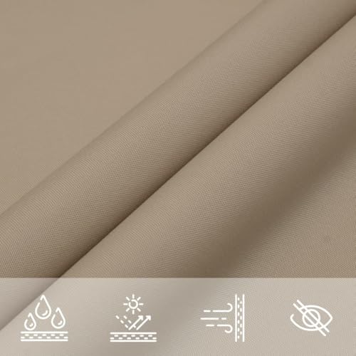 Voile d'ombrage extérieur rectangulaire imperméable protection UV 6x7m - 8