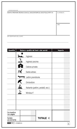 EDIPRO - E5953A - Blocco conti servizi balneari