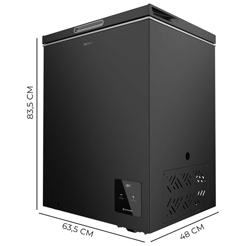 Miniatura 2 de Cecotec Congelador Horizontal De 142 L Bolero Coolmarket Chest 142 Black E. Acabado En Negro, Compresor Inverter Plus, Altura De 83,5 Cm Y Modo Fast Freezing