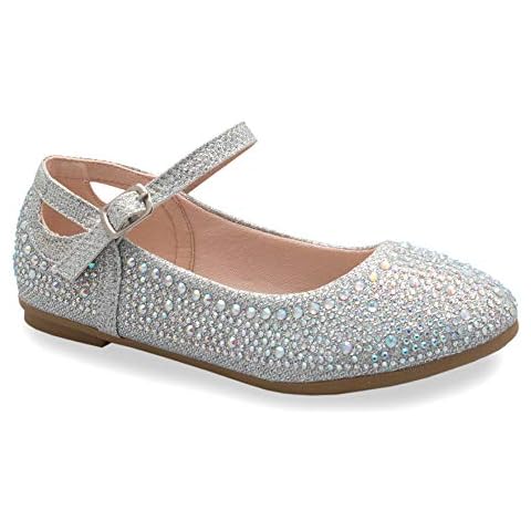 Olivia K Sparkly Ballet Flats for Girls Cover