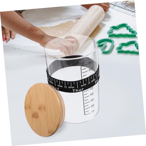 Kit de fermentation avec bocal en verre spatule et étiquette de température SHOWERORO - 8