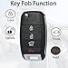 SUPALAND Flip Key Fob Replacement Fits for Kia Optima 2016-2020 Keyless Entry Remote Control SY5JFRGE04 95430-D4010 4 Button