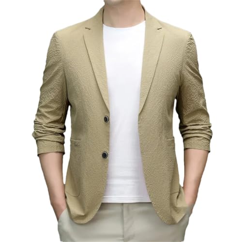 Men's Four Seasons Blazer Business Casual Thin Single-Breasted Long-Sleeved Blazer