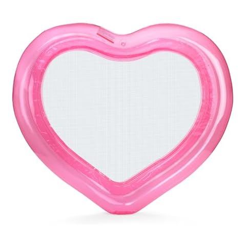 FUNBOY Original Clear Heart Water Hammock with Mesh Pool Float Perfect for Summer Pool Parties Cover