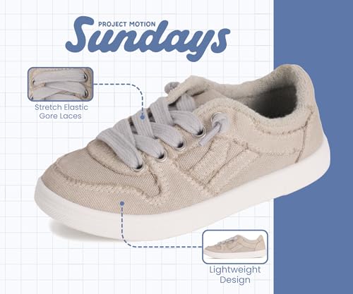 Image of Sundays Girls Sneakers Non-Slip Canvas Girls Shoes Comfort Kids Footwear