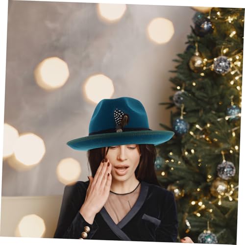 Chapeau Fedora à larges bords mixte design élégant spectacles fêtes - 5