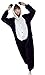 Produktbild Schlafanzug-Einteiler Damen Panda Schlafoverall Damen Jumpsuits, schwarz/weiss,  M
