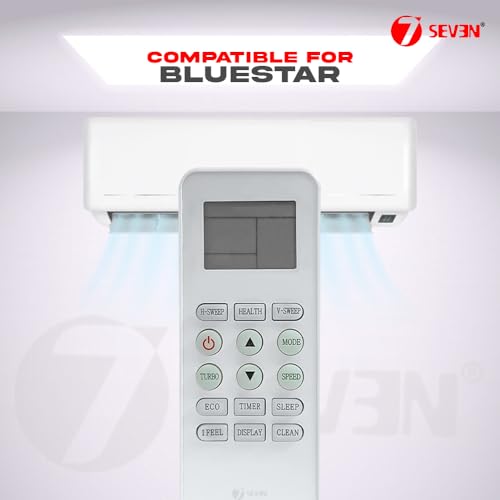 Image of 7SEVEN Compatible with Blue Star Remote 1 Ton 3 Star Inverter Split Ac 240 Model Suitable Only on IC312YBTU and FS312YBTU Model of Air Conditioner