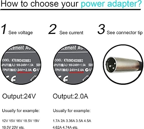 Lnocciy 24V 2A 48W Electric Scooter Battery Charger For Go-Go Elite Traveller Sc40E/Sc44E Razor Mx500 Mx650 Sx500 For Ezip Mountain Trailz Schwinn 4.0 S400 S500 Jazzy Power Chair #TOP1