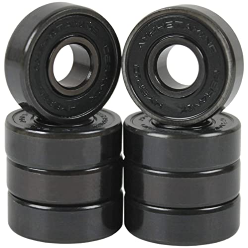 Amphetamine Skateboard Longboard Speed Bearings Set of 8 Pre-Lubricated Ceramic Hybrid