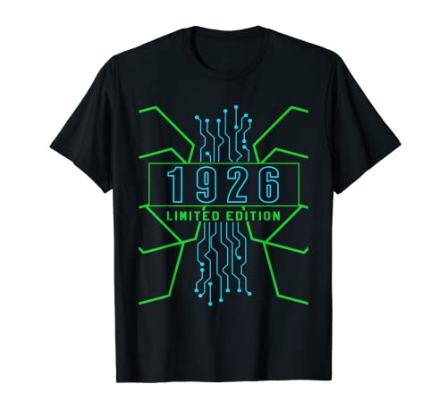 Cumpleaños 1926 Edición limitada Regalo Usado Gaming Vintage Camiseta