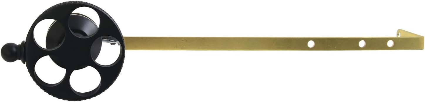 Kingston Brass KTRKXD0 Webb Side Mount Toilet Tank Lever with Knurled Handle, Matte Black