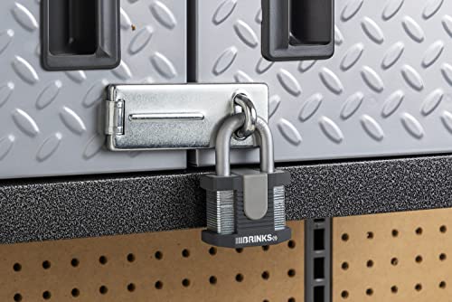 Brinks - 50Mm Commercial Laminated Steel Keyed Padlock, 6-Pack - Solid Steel Body With Boron Steel Shackle #TOP3
