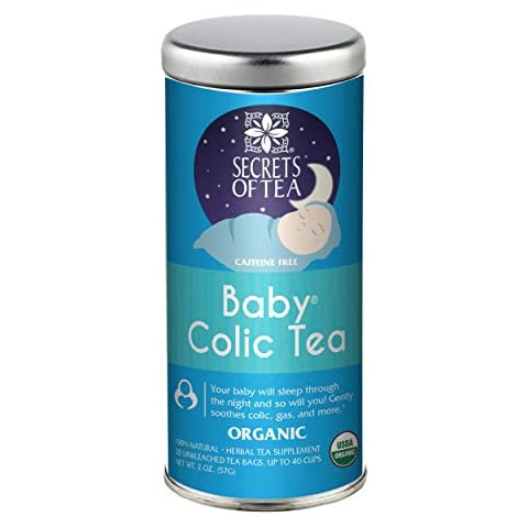 Secrets of Tea - Babies Colic Tea - USDA Organic & FDA Certified - Relieve Baby Acid Reflux, Bloating, Indigestion, Crying & Gas Caused by Colic - 20 Biodegradable Unbleached Tea Bags Cover