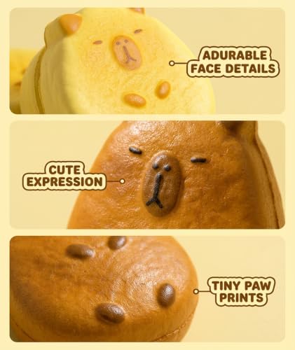 Image of Taba Squishy, Squishy, Taba Squishy Capybara Toy, Random Style Capybara Cake Shape Squishy Toy, Cute Fidget Toy and Desk Toy for Office Workers and Students